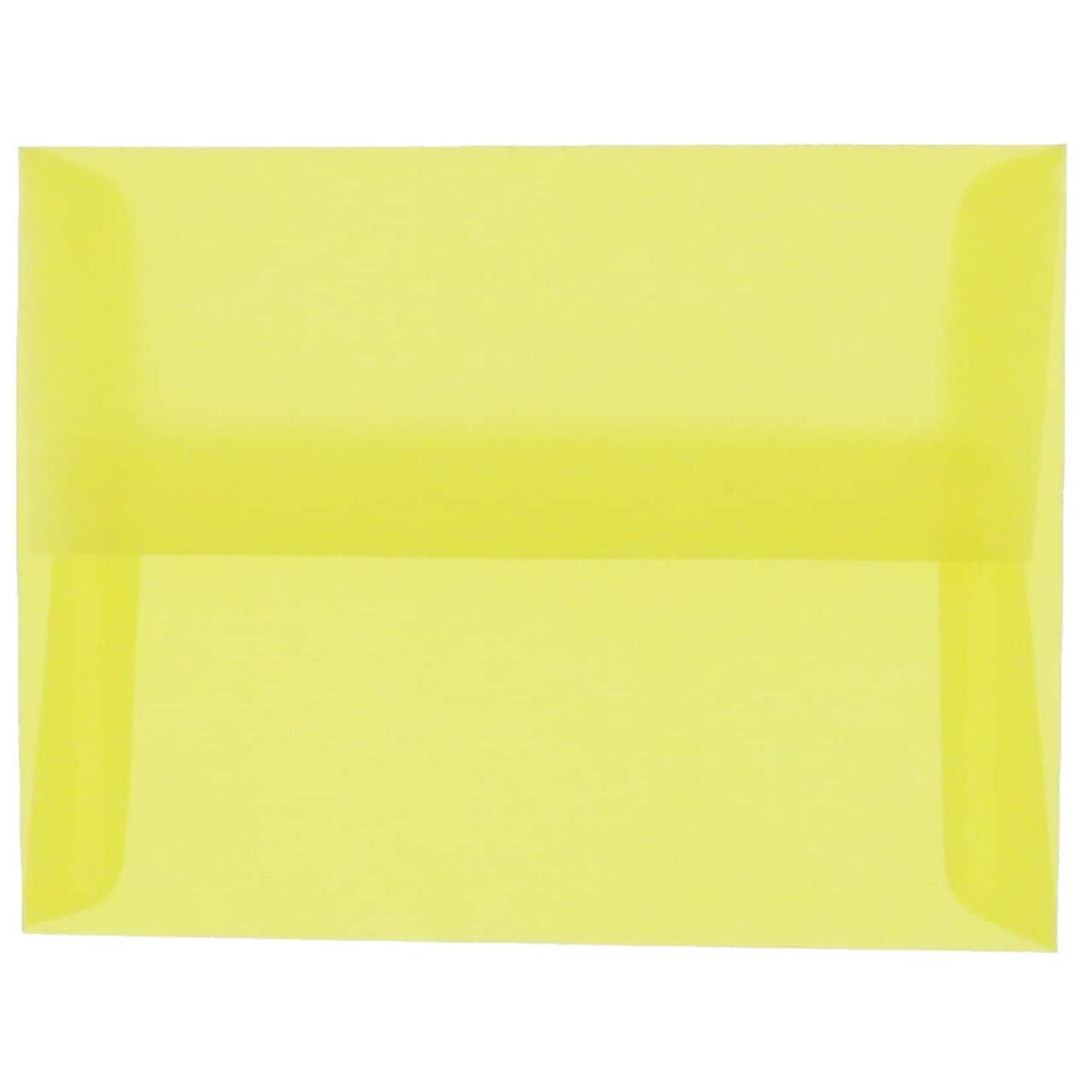 JAM Paper 4.75" x 6.5" Translucent Envelopes, 50ct.